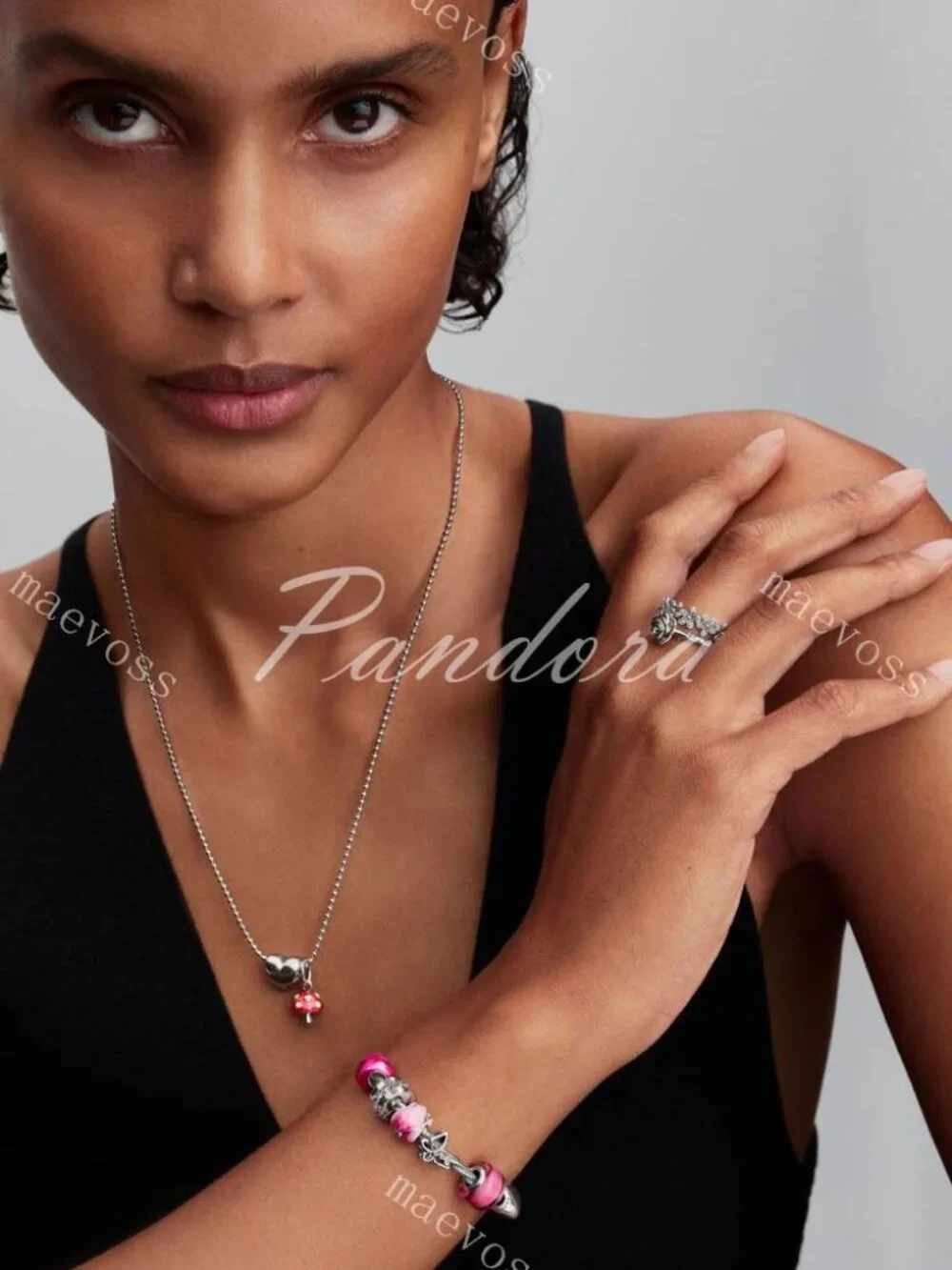 Glow-in-the-dark Mushroom Dangle Charm